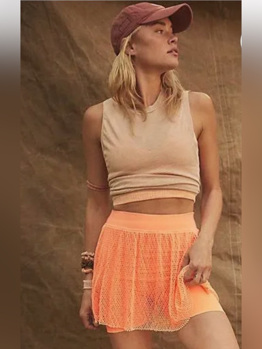 NWT Free People Movement Mesh Overlay Skort. Size: Medium. Excellent condition 🧡